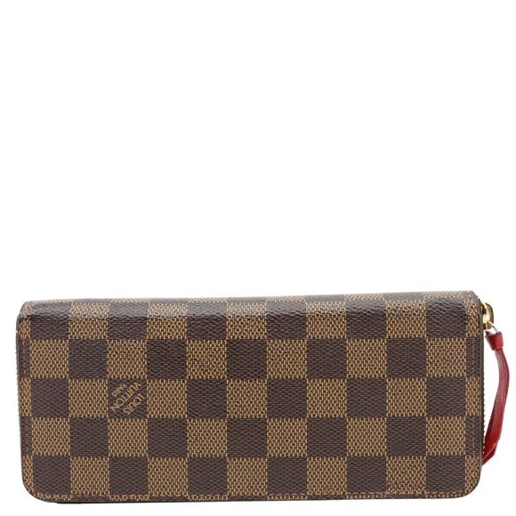Louis Vuitton  Clemence Damier Ebene Zippy Wallet Brown - Picture 1 of 11